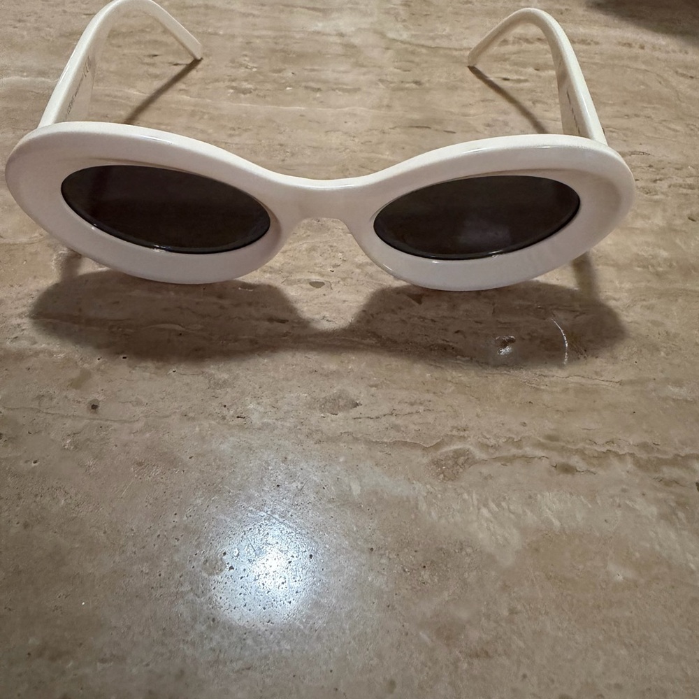 Loewe Cream Oval Sunglasses